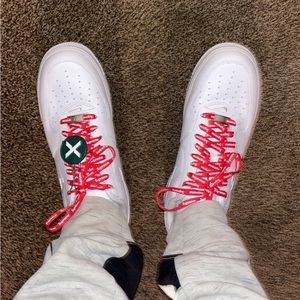 Nike Air Force one's supreme size 10 stock x tag still on them barley worn